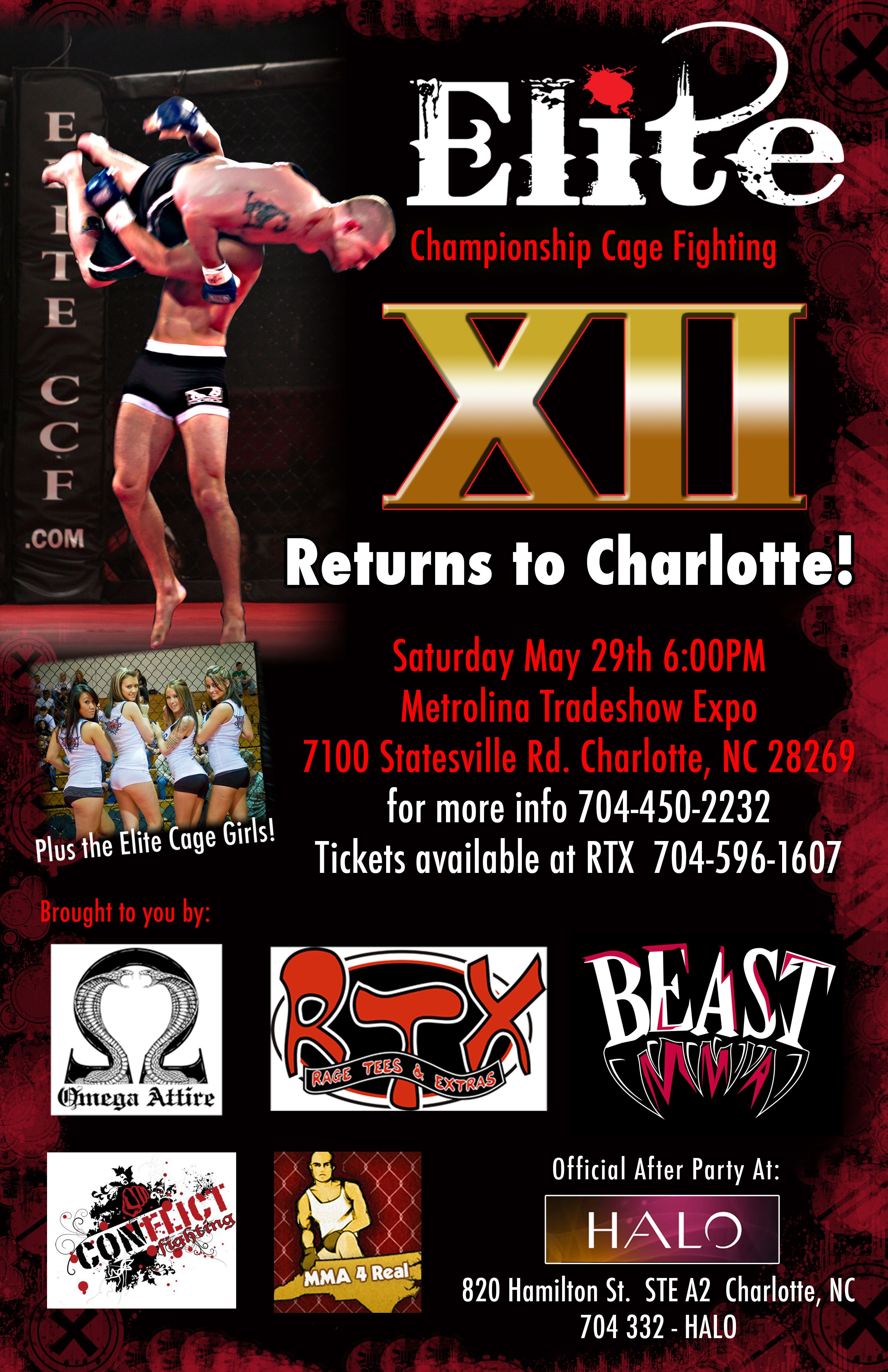 Elite Championship Cage Fighting XII May 29th CharlotteHappening Com Elite Championship Cage Fighting XII May 29th CharlotteHappening Com