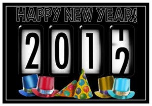 Happy New Year 2012 Odometer