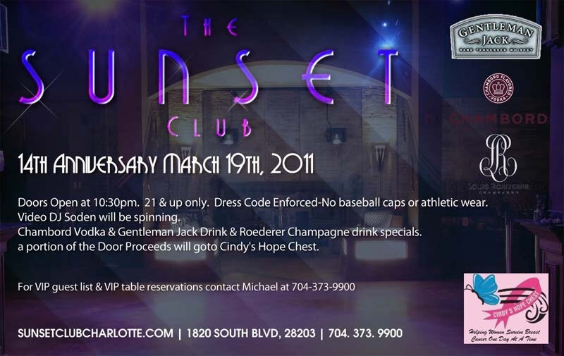 Sunset Club’s 14 Year Anniversary Celebration