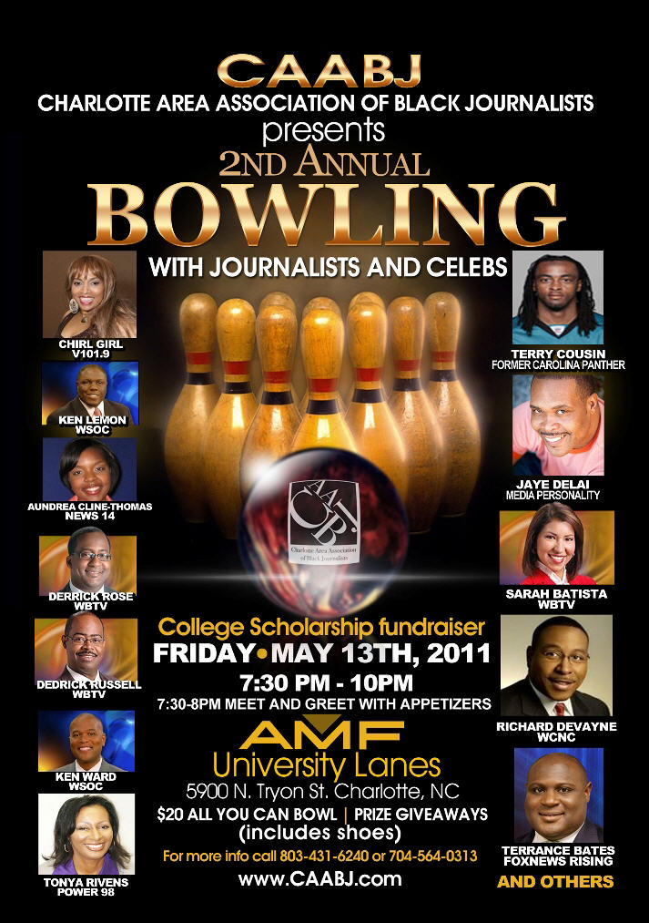 Bowling With Journalists & Celebs May 13th
