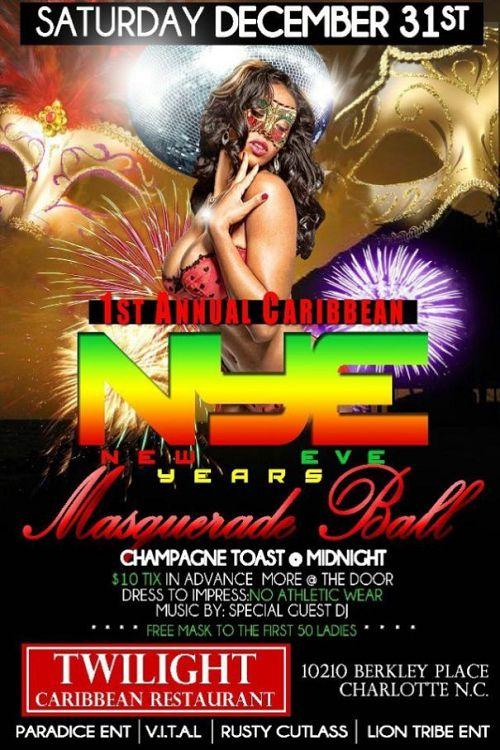 1st Annual Caribbean NYE Masquerade Ball