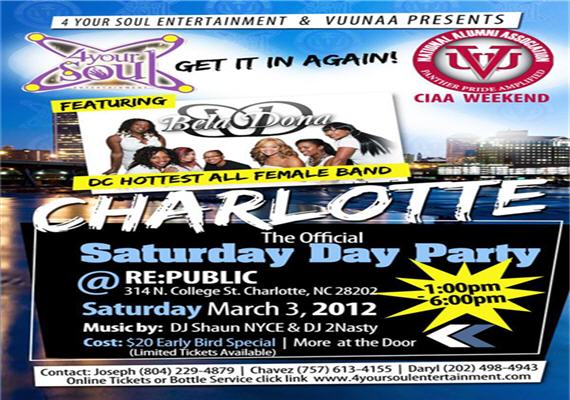 4 Your Soul Ent & VUUNAA ‘Bela Dona’ CI Saturday Day Party March 3rd