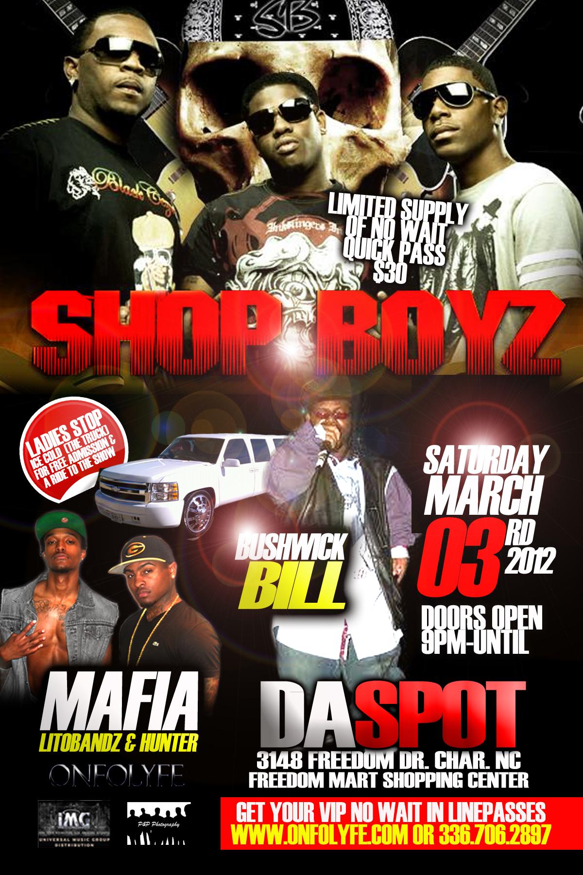 SHOP BOYZ and BUSHWICK BILL LIVE @ CI 2012 IN CHARLOTTE NC