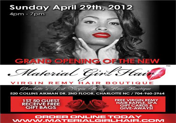 Grand Opening – Virgin Remy Hair Boutique – Material Girl Hair