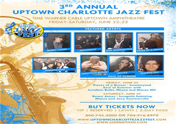 2012 Uptown Charlotte Jazz Festival June 22-23