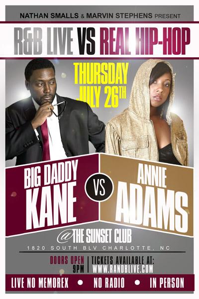 Big Daddy Kane Hosts R&B LIVE July 26th