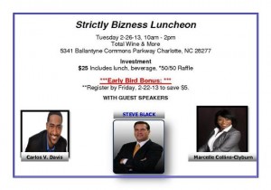 Strictly Bizness Power Luncheon Feb 26 2013