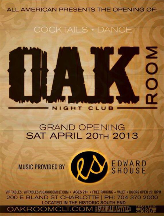 Oak Room Grand Opening