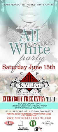 The 2nd ANNUAL ALL WHITE PARTY