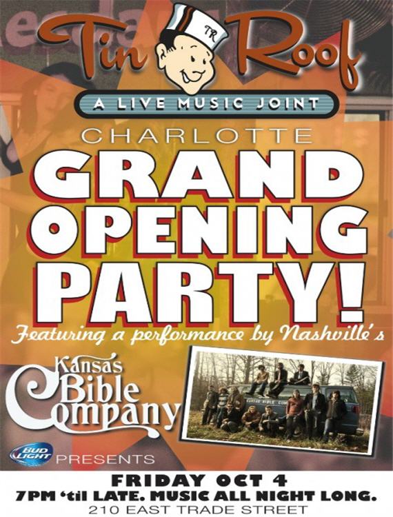 Tin Roof Charlotte Grand Opening