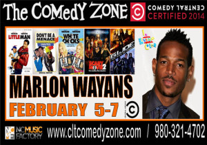 Marlon Wayans The Comedy Zone Charlotte Feb 2015