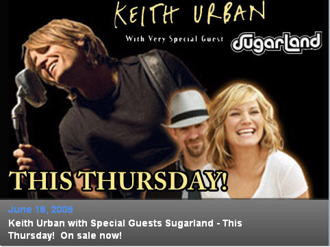 Keith Urban’s ‘Escape Together World Tour’ June 18th