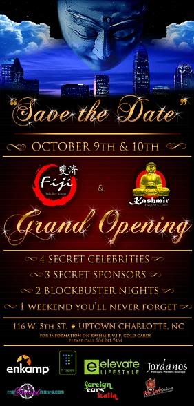 Fiji Sushi Bar & Lounge and Kashmir Night Club Grand Openings Oct 9th & 10th