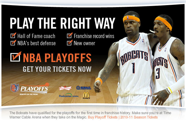 Charlotte Bobcats 2010 NBA Playoffs Schedule