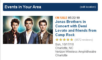 Jonas Brothers Oct. 17th