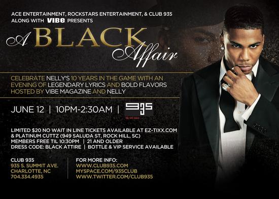 All Black Affair With Nelly & Vibe Magazine June 12th