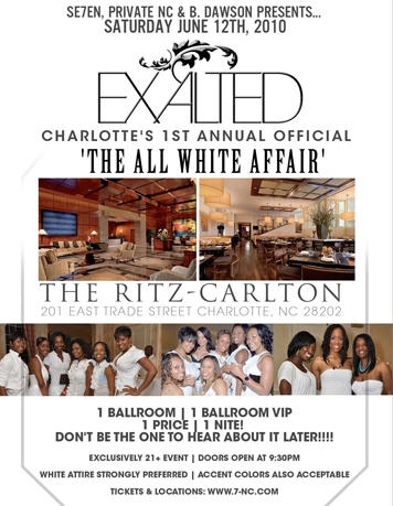 Exalted: Queen City All White Affair June 18th