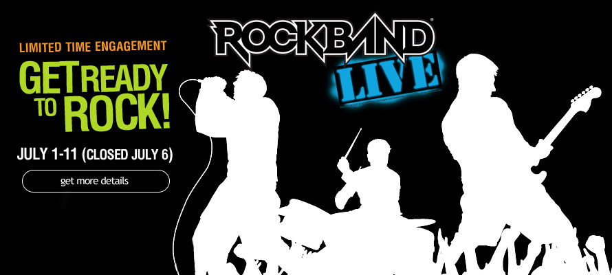 Rock Band Live: July 1 – July 11 @ Carowinds
