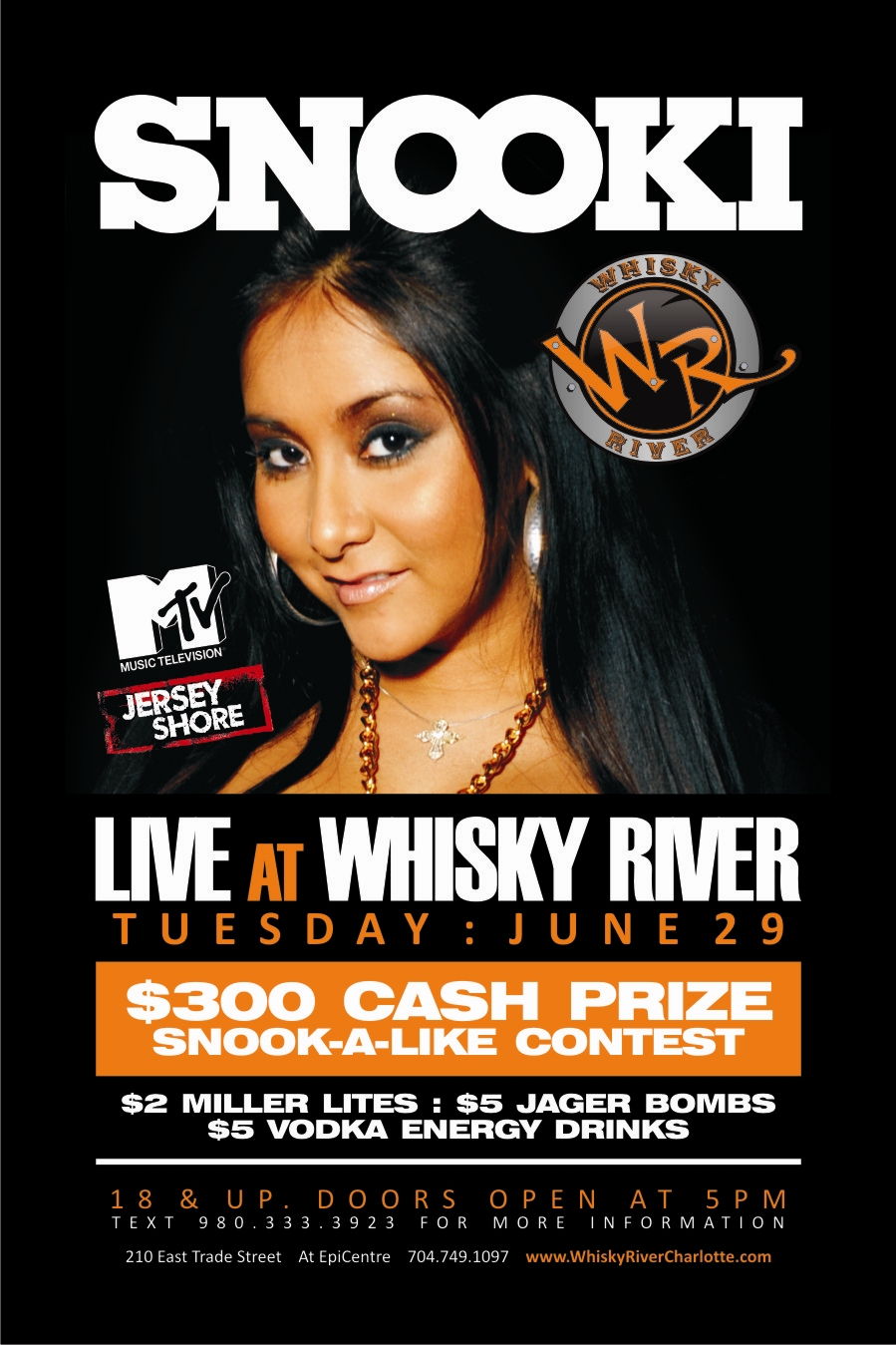 Snooki Live at Whisky River June 29th