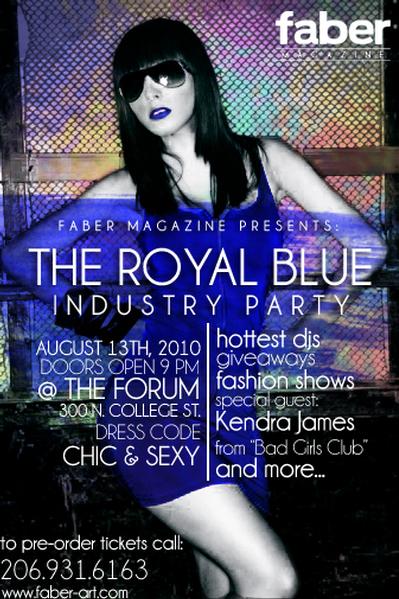 The Royal Blue Industry Party @ The Forum August 13th