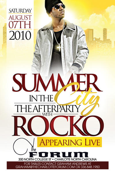 Summer In The City With Rocko Live!