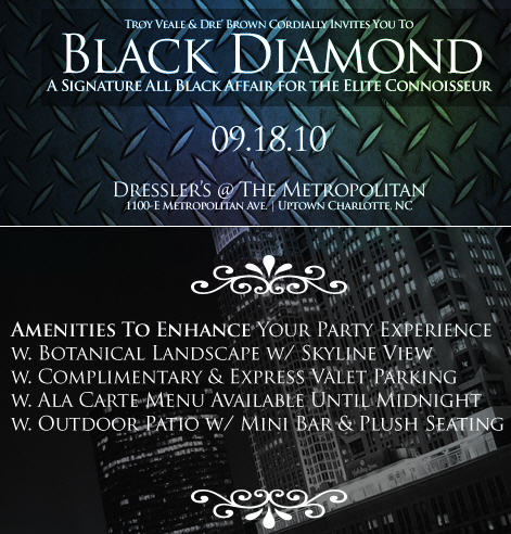Black Diamond: A Signature All Black Affair Sept 18th