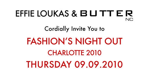 Fashion Night Out at BUTTER September 9th