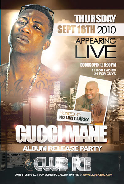 Gucci Mane Album Release Party Thursday Sept 16th