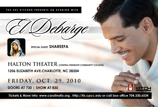 An Evening With El DeBarge Oct 29th