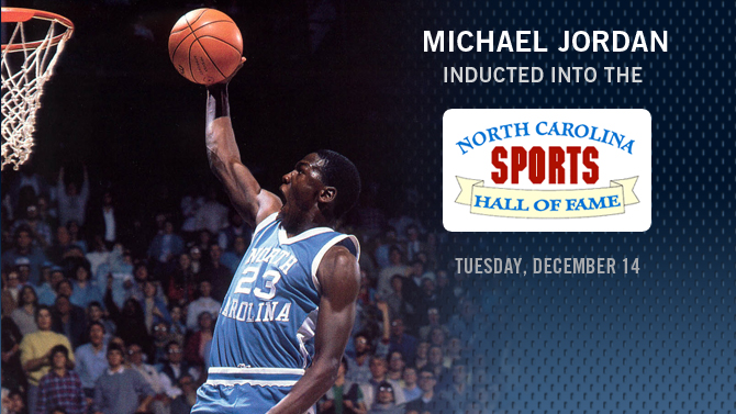 Michael Jordan NC Sports Hall of Fame Induction Dec 14th