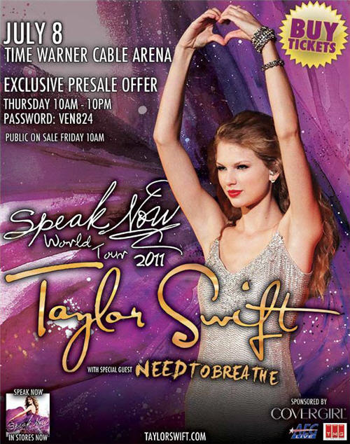 Taylor Swift Speak Now Tour