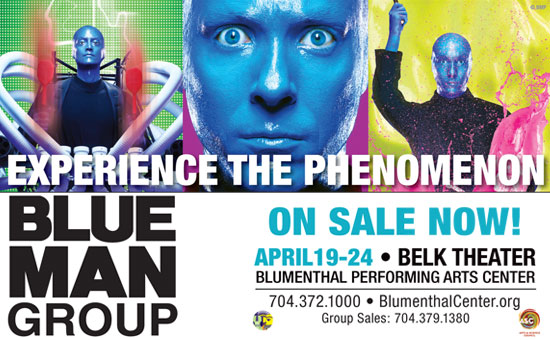 Blue Man Group April 19th – 24th