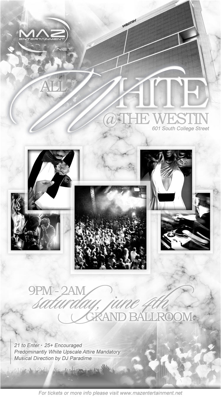 All White @ The Westin June 4th