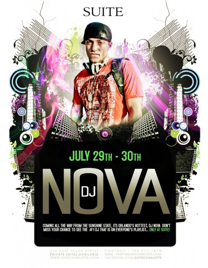 DJ Nova at Suite July 29th & 30th