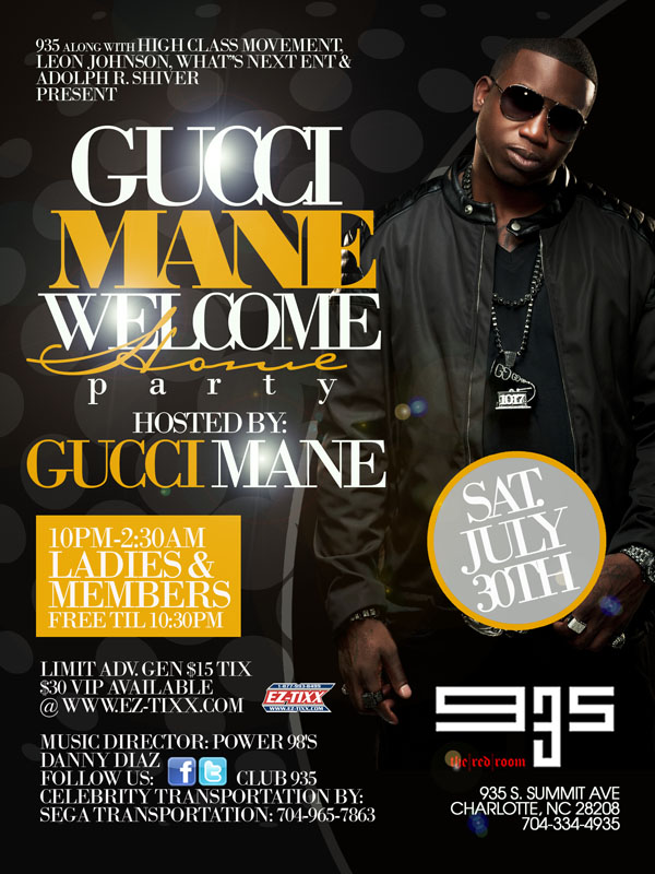 Gucci Mane Welcome Home Party July 30th 