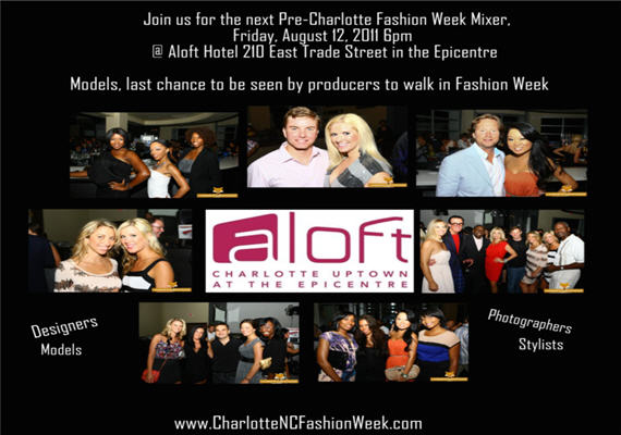Charlotte Fashion Week Mixer & Pre-Party Aug 12th