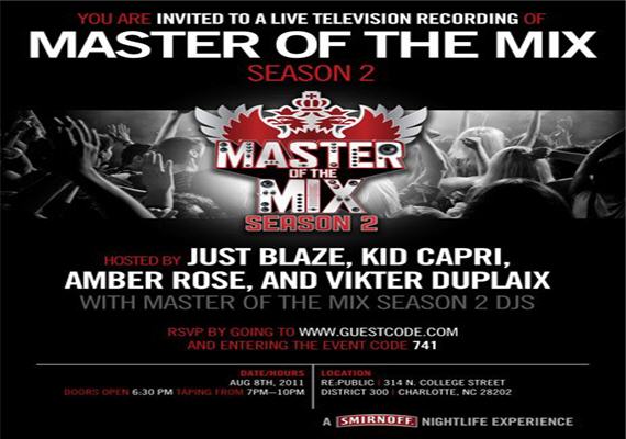 Masters of the Mix Season 2 Live Taping Aug 8th