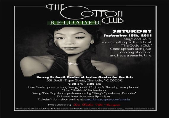 The Cotton Club Reloaded Sept 10th