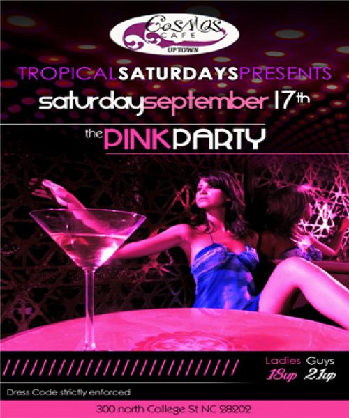 Pink Party at Cosmos Sept 17th