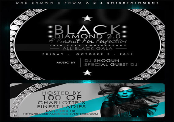 Black Diamond 2.0 All Black Gala Oct 7th