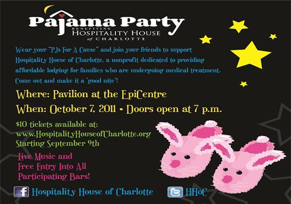 Pajama Party Benefiting Hospitality House of Charlotte