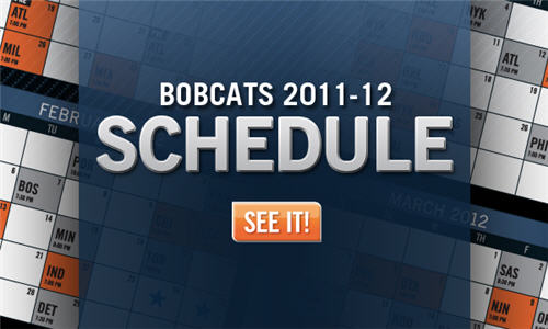 Charlotte Bobcats 2011-12 Schedule Released‏