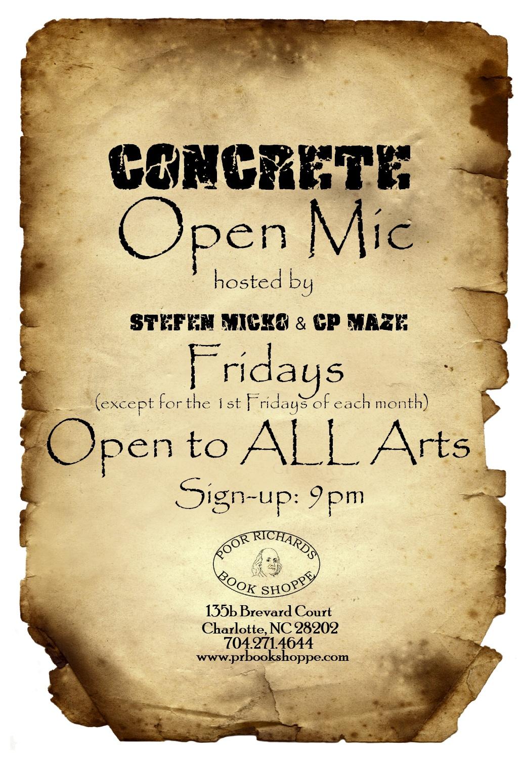 Concrete Open Mic