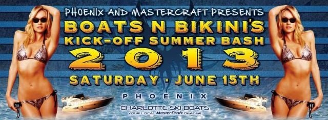 Bikinis & Boats Summer Bash along with BORGORE performance on 6/15!!